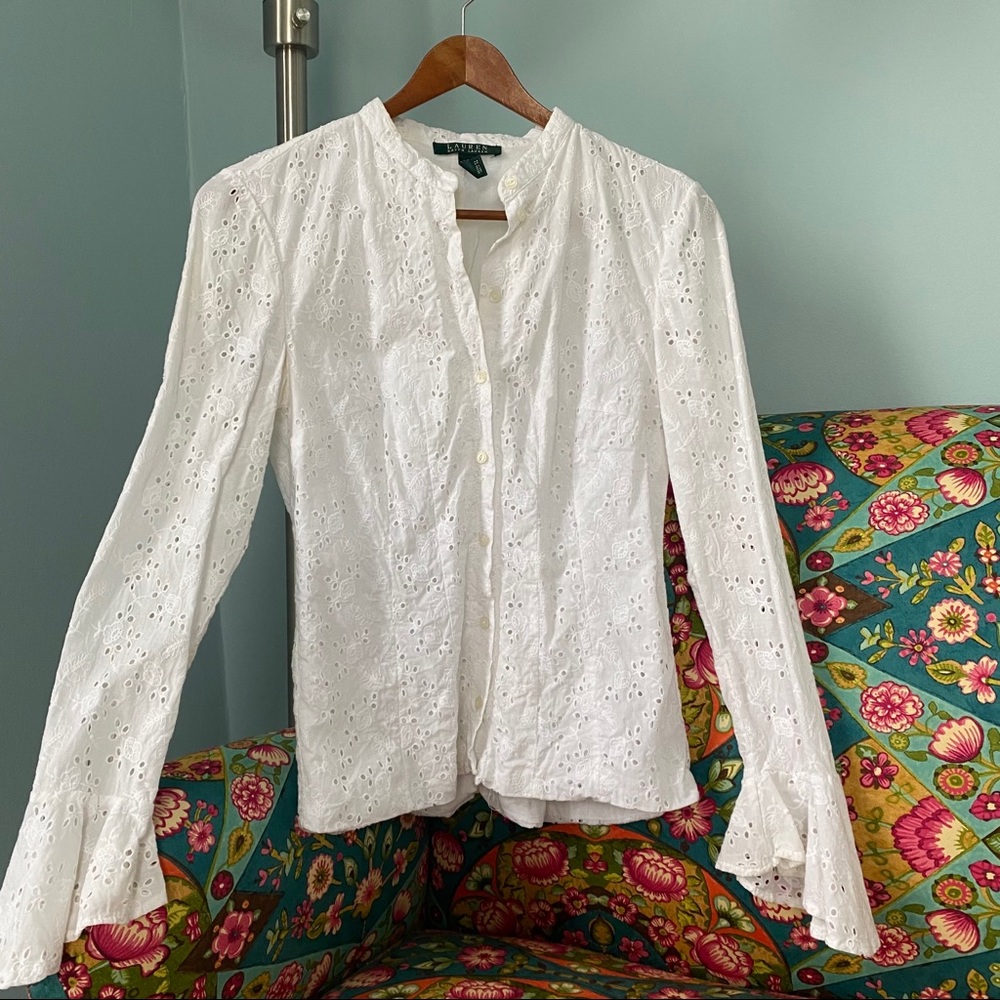 Ralph Lauren Eyelet Blouse
